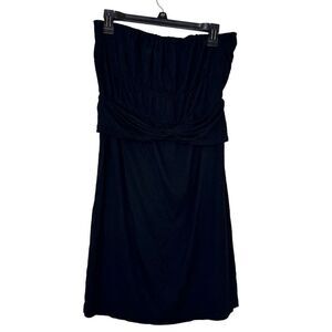 Juicy Couture Elasticized Strapless Mini Dress Black Medium